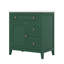 Meuble-lavabo de salle de bain avec lavabo et armoire de rangement, lavabo en céramique, 2 tiroirs et porte-114032568