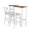 Ensemble de salle à manger rectangulaire à hauteur de bar en bois avec 2 chaises-1677909033