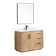 San 42'' Single Bathroom Vanity with Cultured Marble Top with Mirror