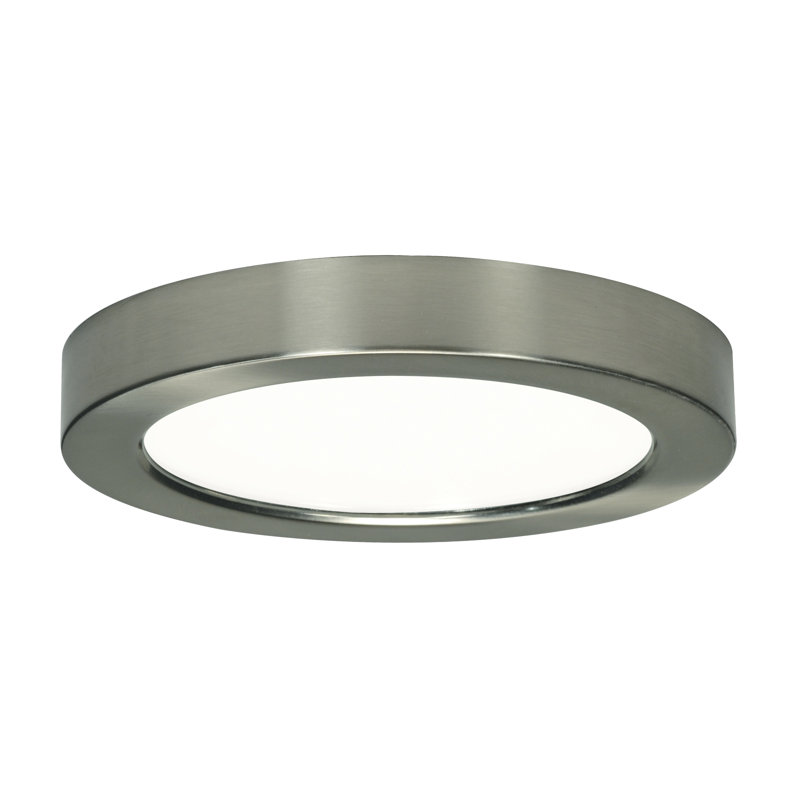 Blink Round 1-Light LED Flush Mount, 2700K, Brushed Nickel