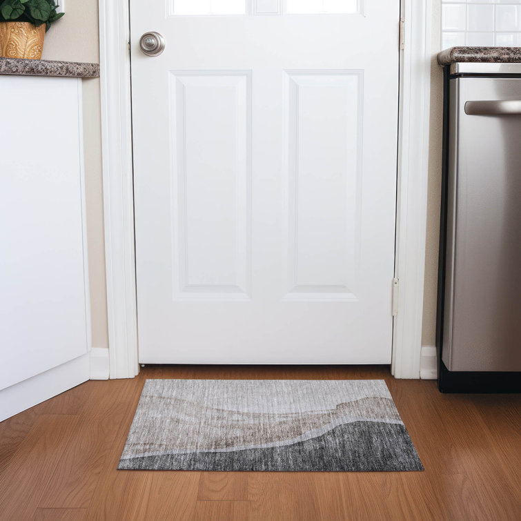 Blondean Washable Abstract Indoor / Outdoor Rug