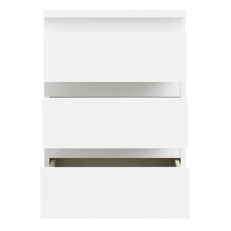 41.8 cm W Bedside Table, White