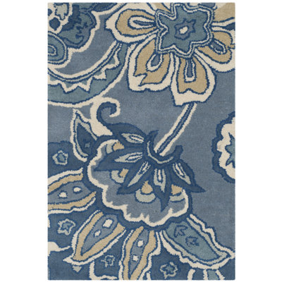 Tapis bleu Steve