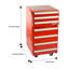 Koolatron Tool Chest Fridge 1.8 cu ft Rolling Fridge with Tool Drawers Red