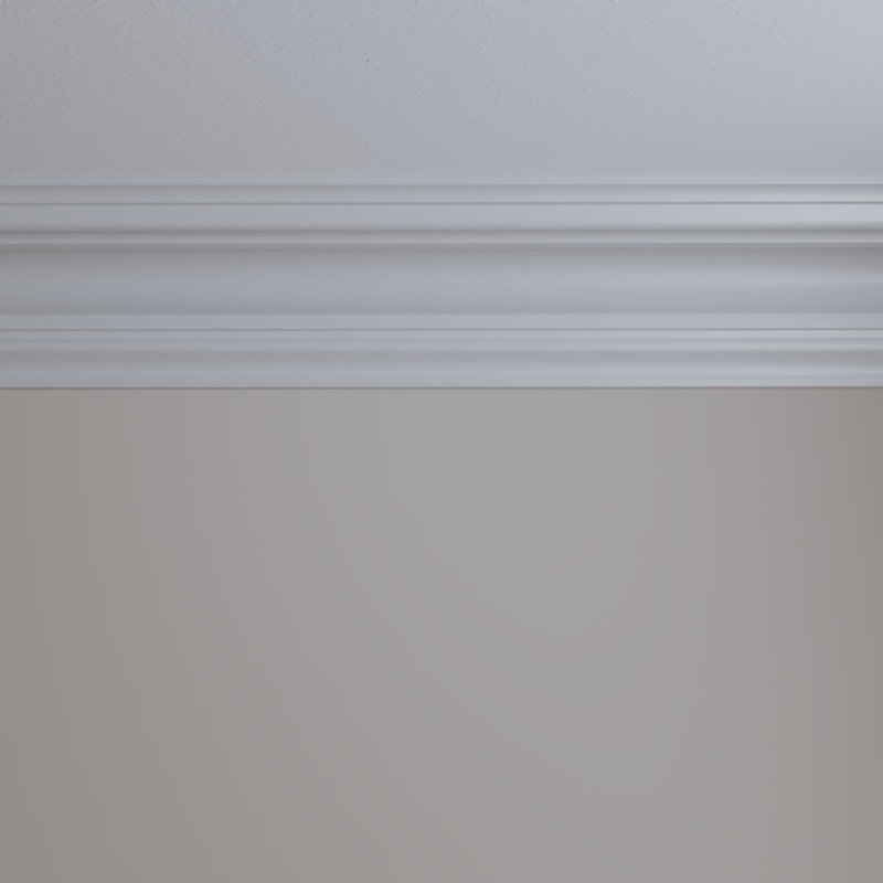 Devon Smooth White Polyurethane Crown Moulding
