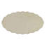 Table basse ovale avec tablette inférieure, style français, finition blanc antique, plateau et tablier en bois, parfaite pour l'espace de vie principal