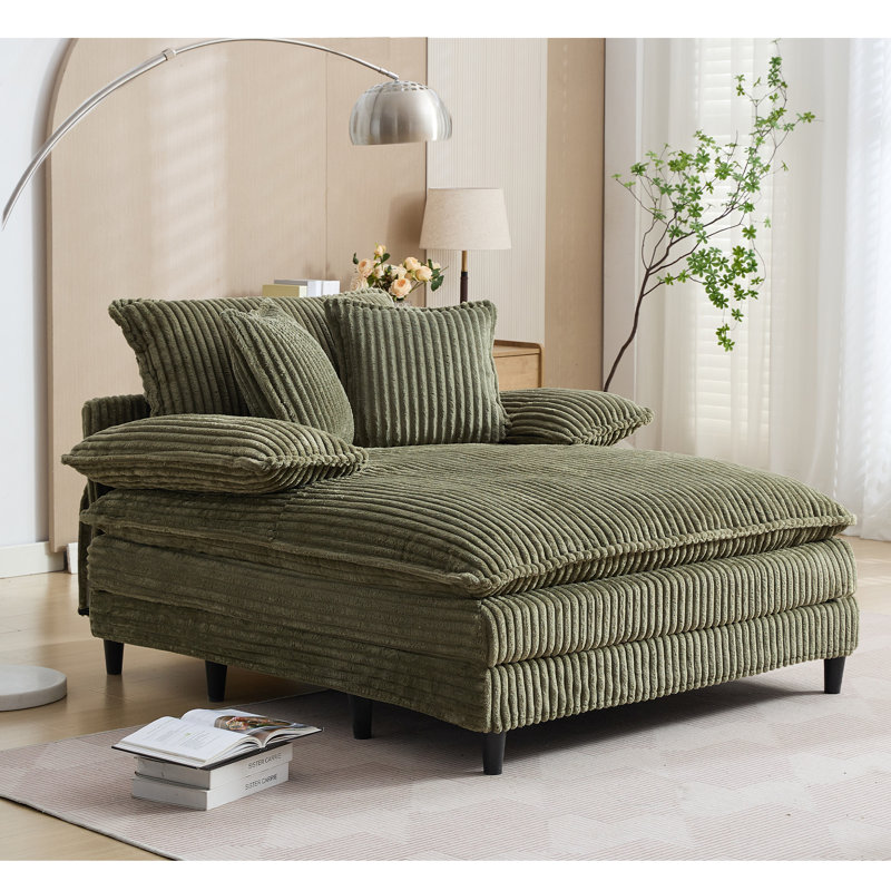 Méridienne surdimensionnée 54,75 po, Vert