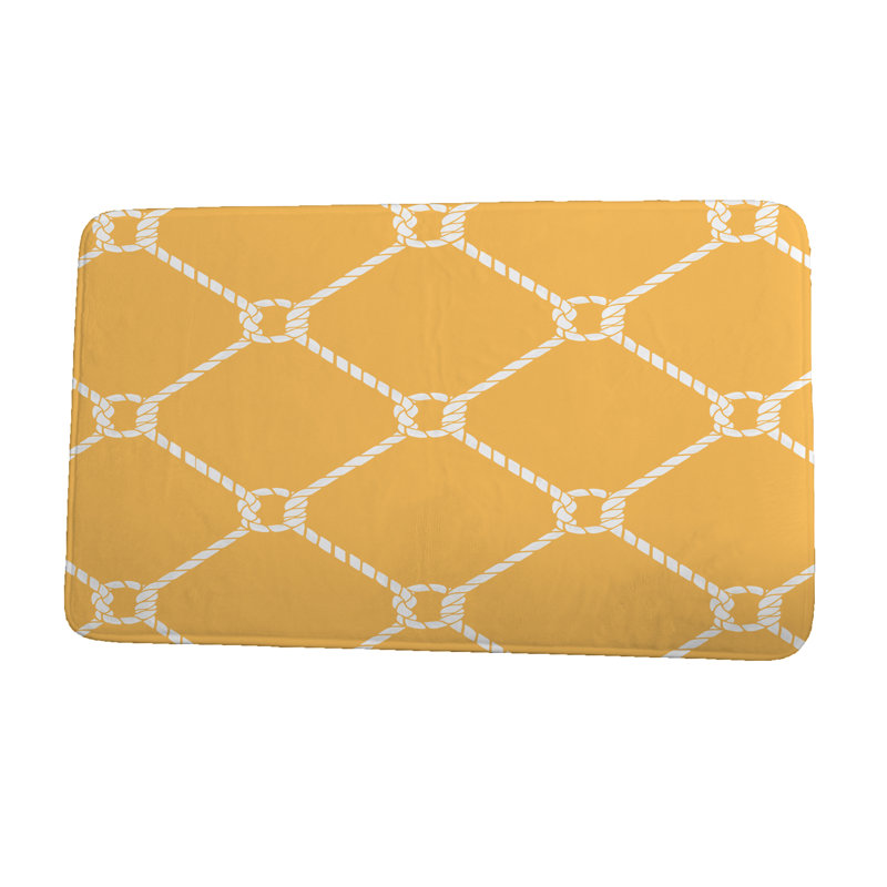 Tapis de bain Ahoy, l 21 po x L 34 po, jaune
