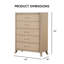 Ensemble de tables de chevet et commode 3 pièces Stanger