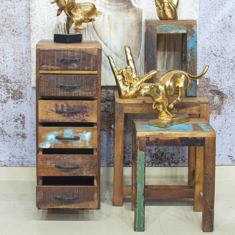 Colligan Solid Wood Accent Stool