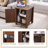 Clairese 24'' Tall  Farmhouse End Table With Charging Station, Wood Nightstand With Adjustable Shelf, Built-In Outlets-2119419976