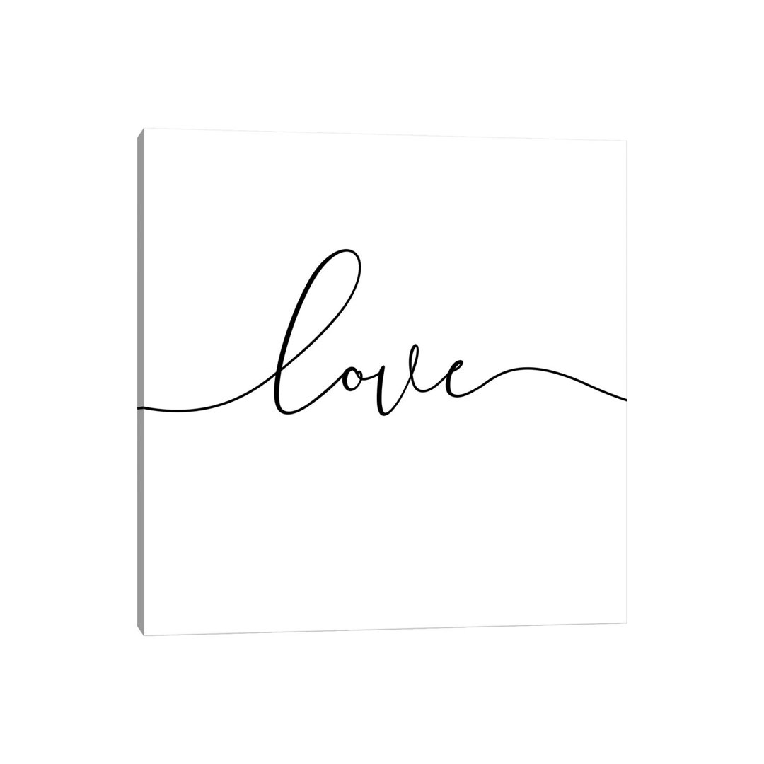 Love - Square by Nouveau Prints - Wrapped Canvas Gallery-Wrapped Canvas Giclée