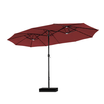 Parasol de marché rectangulaire 15 pi