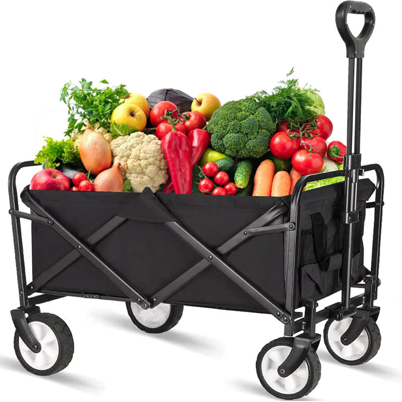 Chariot de jardin avec drapeau Veritcal