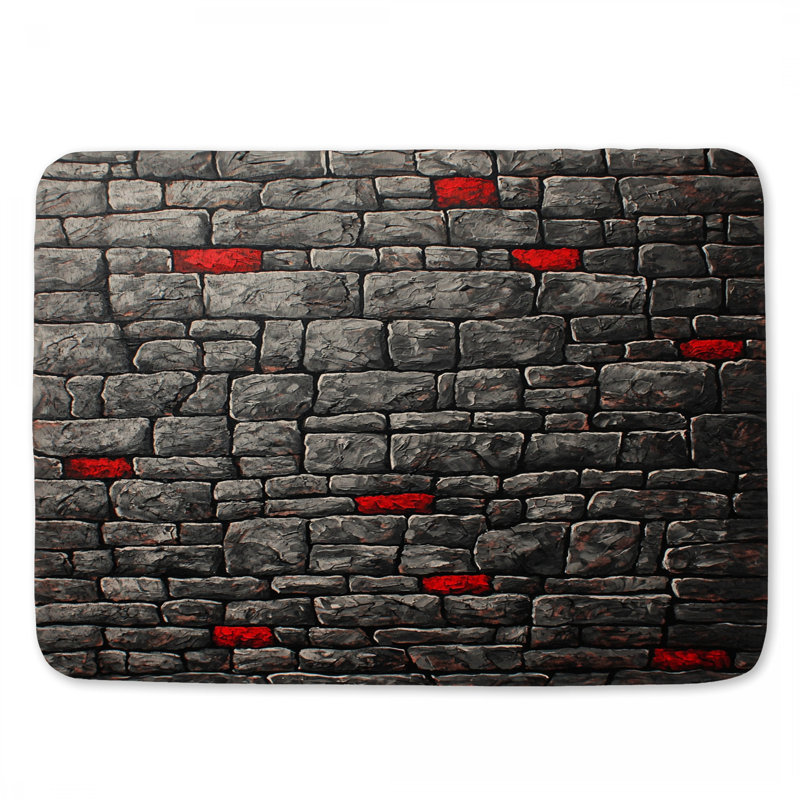 Tapis de salle de bain en pierre, L 24 po x l 17 po