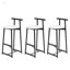 Tabourets de bar robustes en métal avec dossier, ensemble de 3 pour la cuisine et la salle à manger, confortables et durables-1604286912