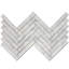 1" x 6" Marble Herringbone Mosaic Wall Tile