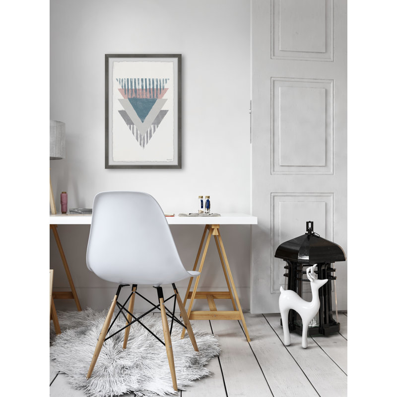 Inverted Triangles by Marmont Hill - Single Picture Frame Painting, 30 cm H x 20 cm W x 3.81 cm D