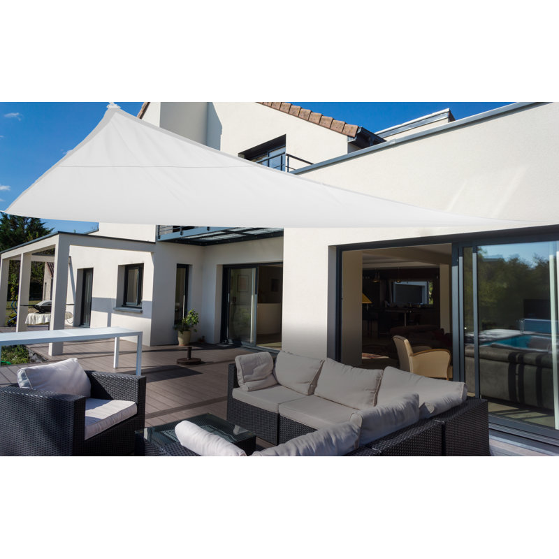 Concave Sun Shade Triangle 460cm, White