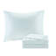 Grand lit avec draps - imprimé médaillon corail, doux, édredon corail, 2 taies décoratives standard, rembourrage-121409402-121409399
