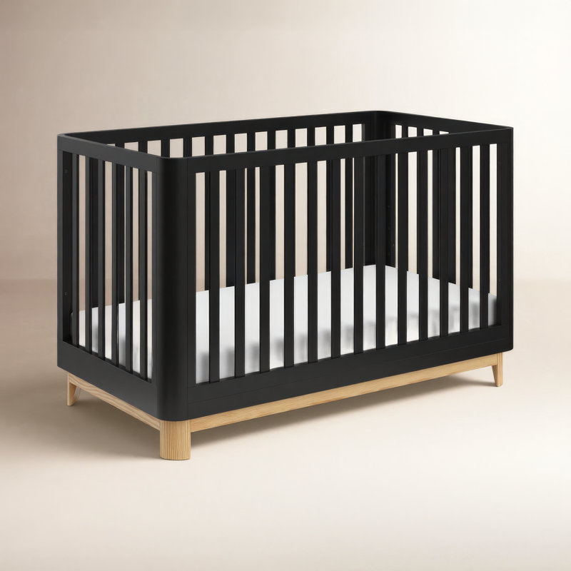 Lit de bébé convertible standard 3-en-1 Santos, Noir