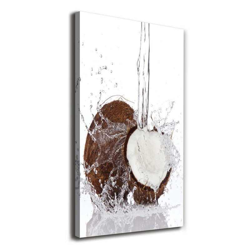 Coconut 1 Piece Wrapped Canvas Wall Art