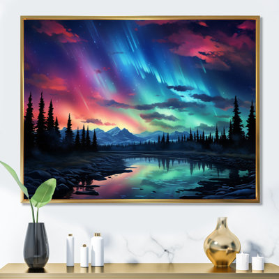 Lumière polaire Canada III sur toile