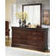 Lit-bateau Alisdair, commode, miroir, commode et table de chevet-657583451
