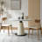 White Round Sintered Stone Dining table-2100157194