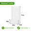 Ensemble de jardinière extérieure en PVC 71 po x l 35 po x P 12 po avec treillis pour jardin surélevé-1661411630-1663035901