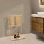 Porte-serviettes sur pied en bambou