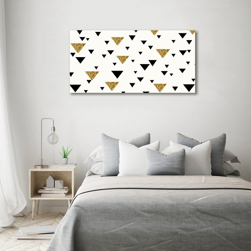 Triangles Background - Wrapped Canvas Print