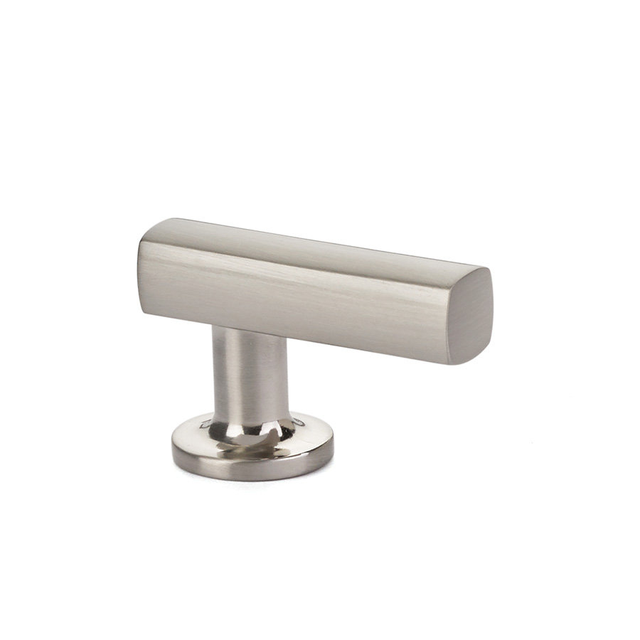 Urban Modern Bar Cabinet Knob, Satin Nickel