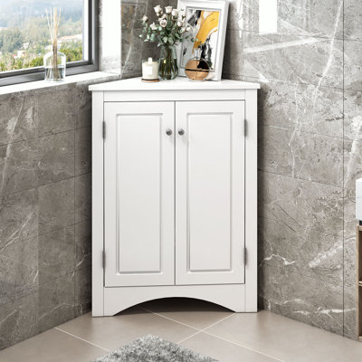 Armoire d'appoint d'angle à 2 portes
