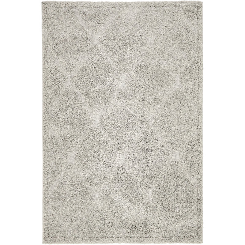 Tapis gris Cand, Rectangle 4 pi 1 po x 6 pi 1 po