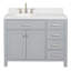 Ensemble de meuble-lavabo simple Macnair avec quartz Carrara blanc-1016676796-1070891029-1070891065