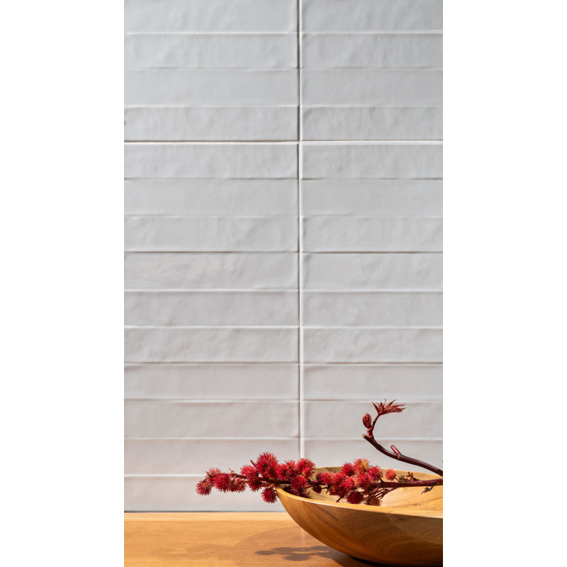 Radiant 12" X 36" Ceramic Wall Tile, White