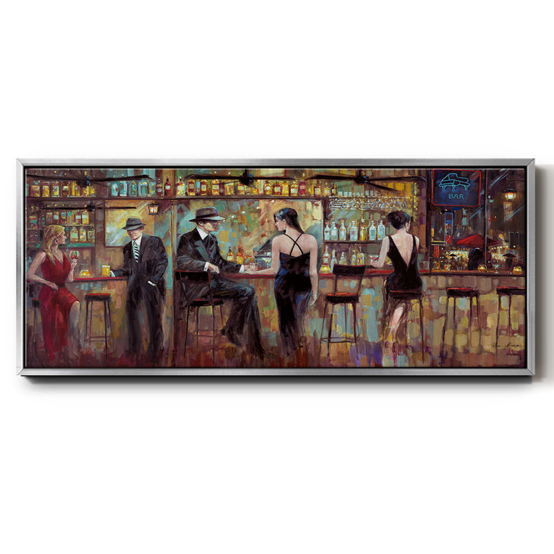 Happy Hour- Framed Canvas, 24" H x 60" W