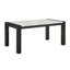 1 pièce Table de salle à manger en faux marbre blanc