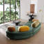 Canapé vert moderne au design simple