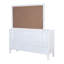 Commode 10 tiroirs et miroir blanc