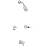 Coralais Bath/Shower Trim Set with Lever Handles, Valve Not Included