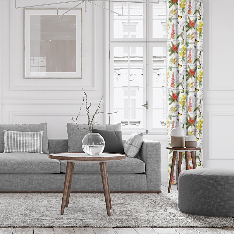 Mariella Cotton Curtain, 50" W x 108" L