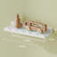 Tablettes flottantes, 4 pièces, blanc