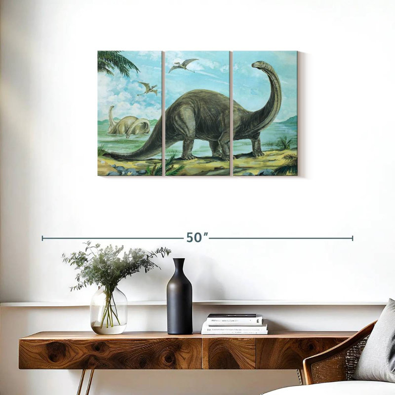 Brampt Brontosaurus Sauropod, 20" H x 33" W