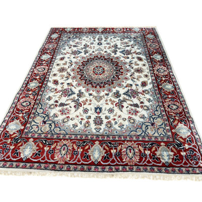 Hand Knotted Wool Floral Area Rug