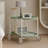 Moon Storage Cart (Green) Nordic Internet Celebrity Mobile Trolley Kitchen Simple Double Storage Shelf Living Room Sofa Storage Shelf