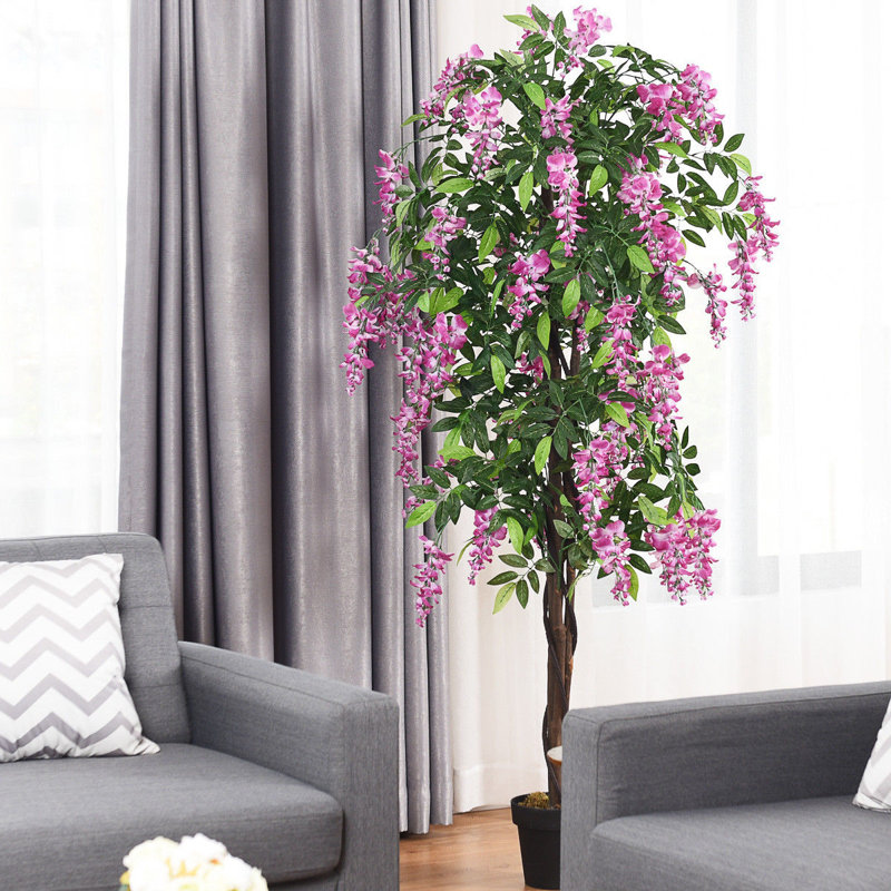 72'' Faux Wisteria Tree in Pot