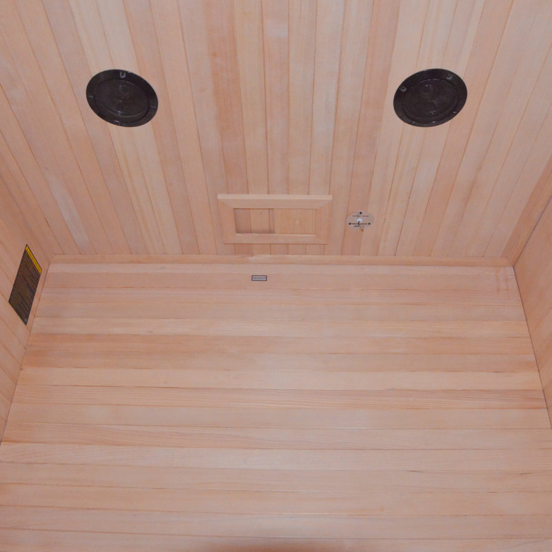 Luxury Wooden Sauna with LED Light and Metal Stove