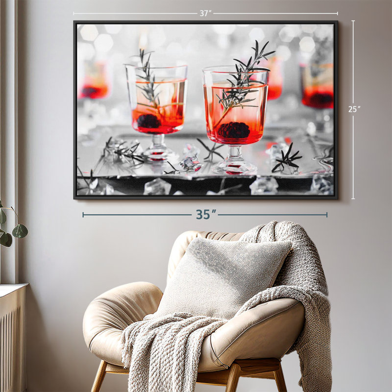 Impression sur toile Blackberry Whiskey, H 25 po x l 37 po